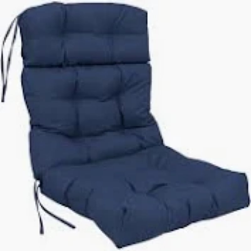DANGHOOGY Outdoor/Indoor High Back Chair Cushion, Waterproof Outdoor Rocking Chair Cushion with Ties