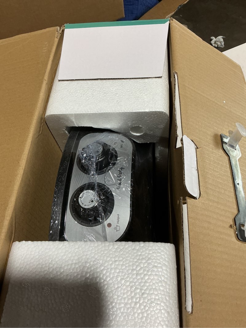 Condition photo showing As Is for food party hot pot with grill 2 in 1 electric smokeless grill and hotpot pot combo korean bbq grill 110v 1700w hotpot grill 1.0