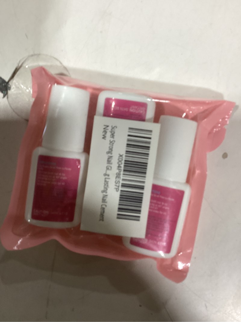 Condition photo showing New/Like New for similar product Teenitor Nail Glue for Press Ons, 3 Pack Best Nail Glue for Gel Tips with Nail Files, Super Strong Nail Glue for Broken Nail Brush on Nail Glue for Press on Nails