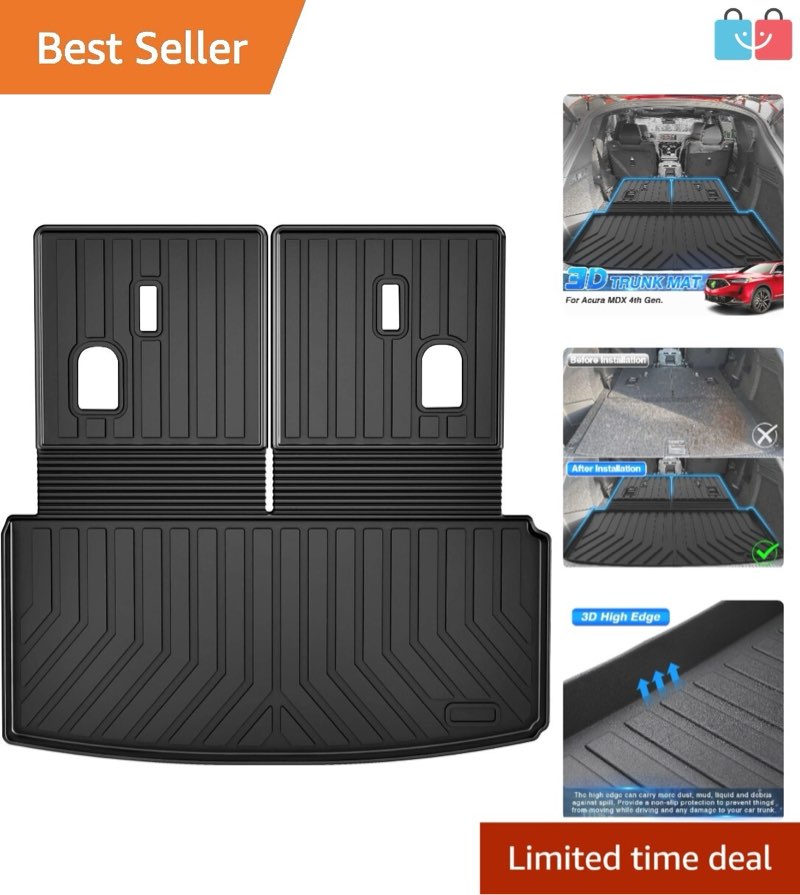 (Similar To Photo)All-Weather Black Cargo Liner for Easy to Clean & Install