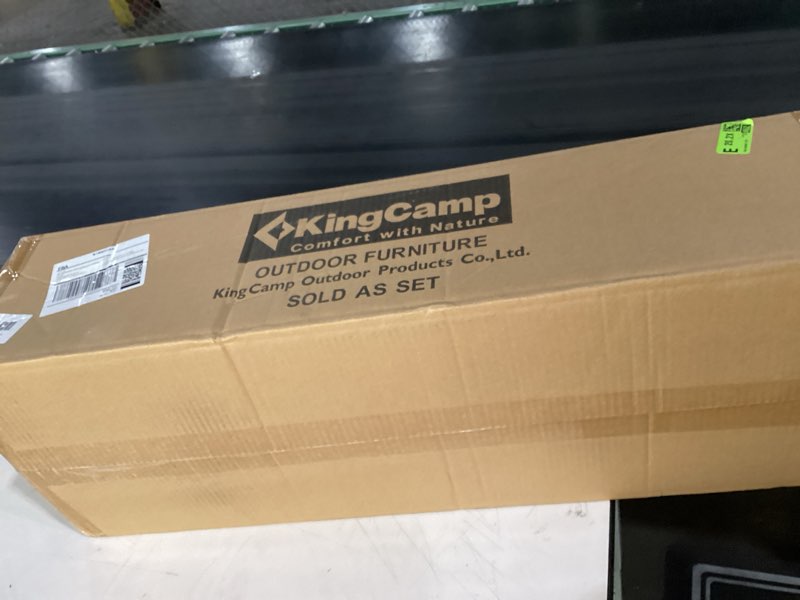 Condition photo showing Good Condition for kingcamp low beach chairs, folding portable chair for adults lightweight extra wide seat 300lbs heavy duty oversized backpack, carry bag for camping ergobreeze-cyan-2 pack ergobreeze high back mesh wide