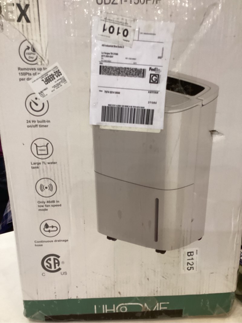 uhome 150 pints energy star dehumidifier for rooms up to 14000 cubic feet