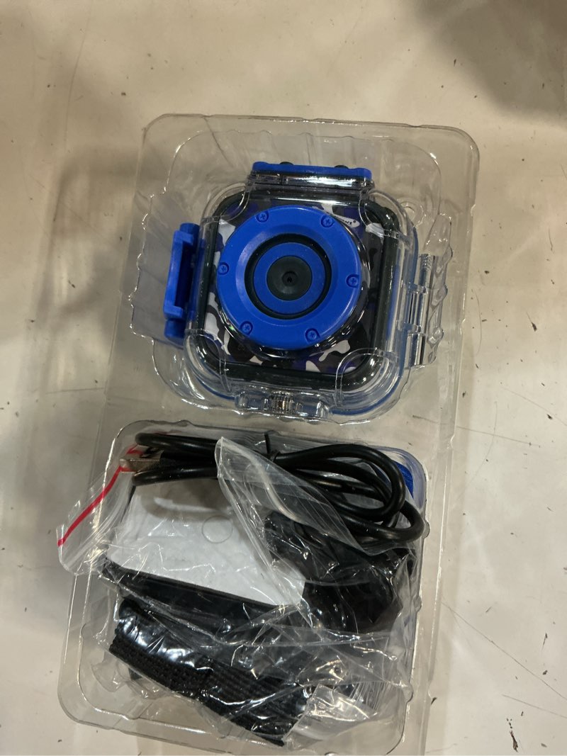 Condition photo showing New/Like New for prograce pool toy & kids underwater camera - ip68 waterproof action camera for boys ages 3-12, 1080p video, 32gb card, mount for bike & more, birthday gift for diving, swimming, riding, snorkeling
