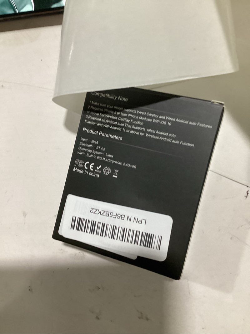 Condition photo showing Good Condition for 2026 wireless carplay adapter for iphone, 2-in-1 plug and play converts wired to wireless carplay android auto, fast auto-connect, zero latency, compact usb-c design, for ios iphone orange
