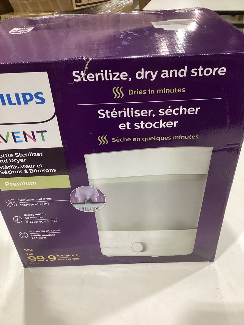 Condition photo showing Good Condition for Philips Avent Baby Bottle Sterilizer and Dryer Premium, Removes 99,9% of Bacteria, Chemicals Free, Capacity 6 Bottles/Teats/Accessories, Modular Space Saving Design, Model SCF293 Electric Sterilizer With dryer