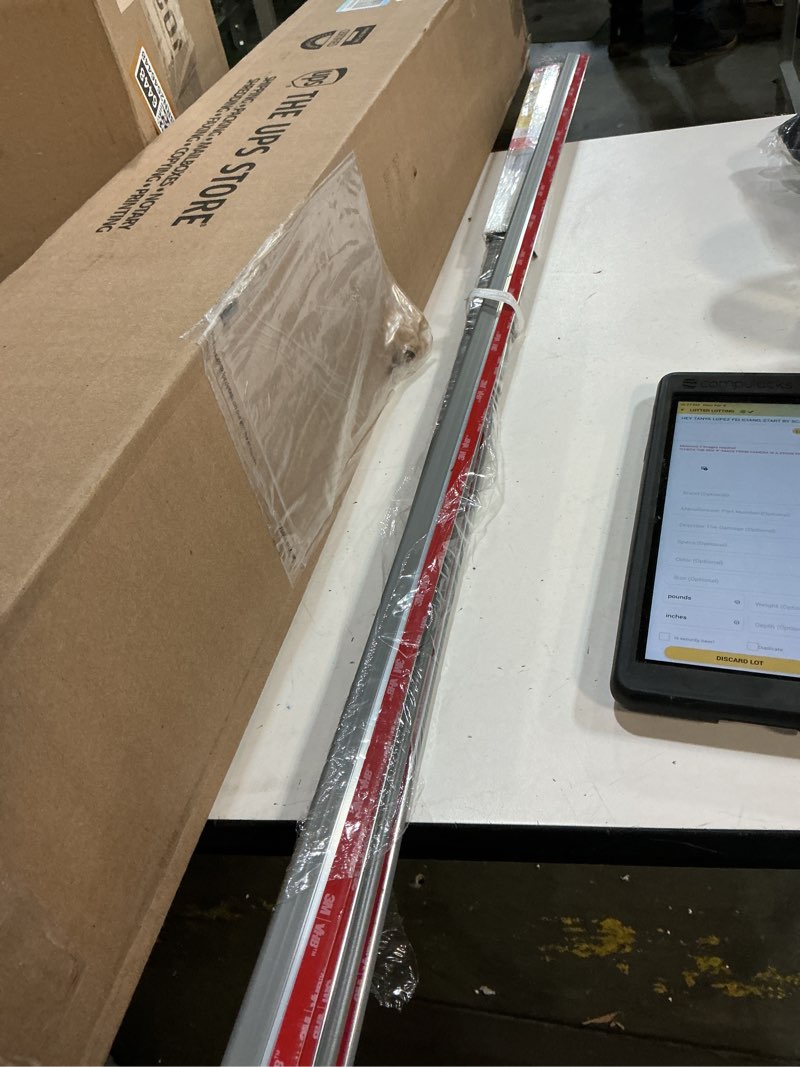 Condition photo showing Good Condition for m-d building products 43303 silver aluminum and vinyl cinch® self-adhesive top and sides door seal kit silver 42"