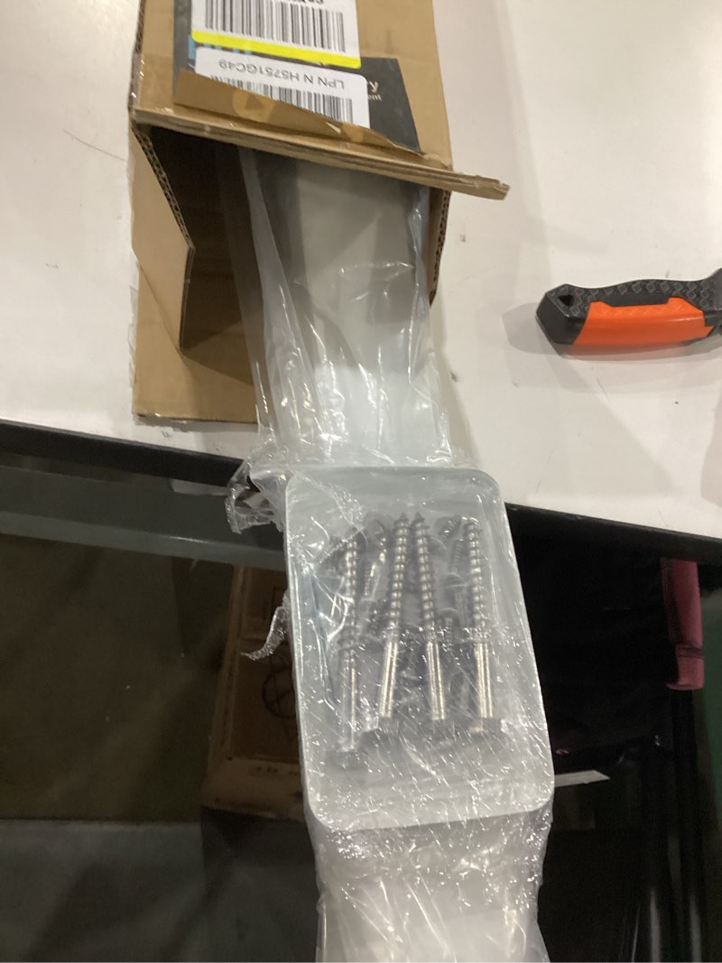 Condition photo showing New/Like New for Muzata Cable Railing Post 36 Inch 36"x2"x2" Level Drilled Surface Mount White T304 Stainless Steel Cable Railing System Kit Indoor Outdoor with Paper User Guide PS02 WH4S 36" Level post