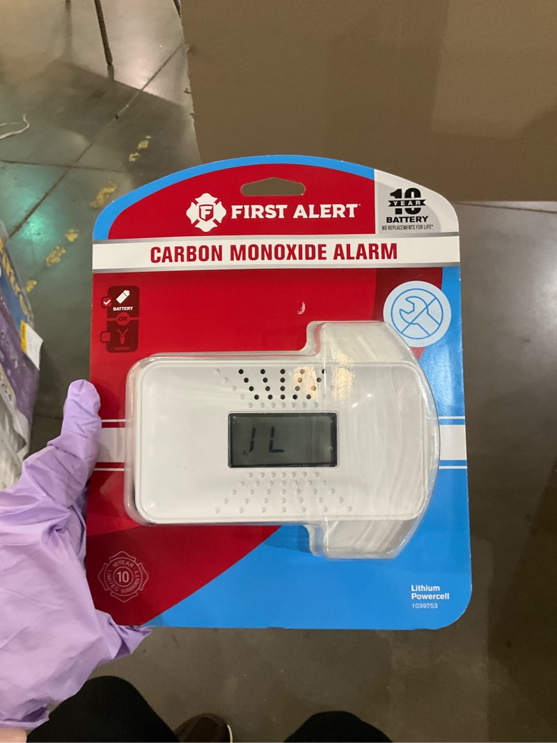 Condition photo showing As Is for first alert jarden digital 10yr co alarm