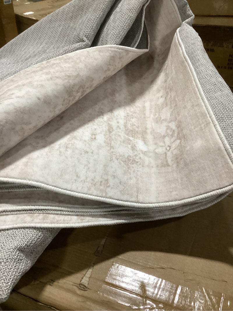 Condition photo showing Good Condition for homemate washable rug 10x12 area rugs - vintage faux wool rugs for living room bedroom dining room - non slip foldable carpet indoor area rug for home decor?10'x12', beige beige 10x12 ft