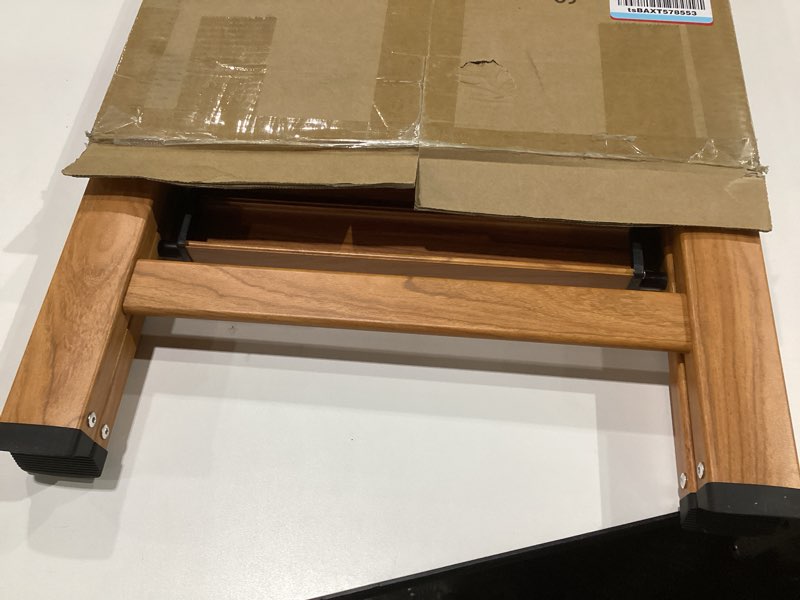 Condition photo showing New/Like New for WOA WOA 3 Step Ladder, Foldable Step Stool, Aluminum Lightweight Ladder for Home Kitchen Closet, Anti-Slip Pedals, Ease of Folding, Portable, 300lbs Capacity - Wood Grain 3 Step Wood Grain