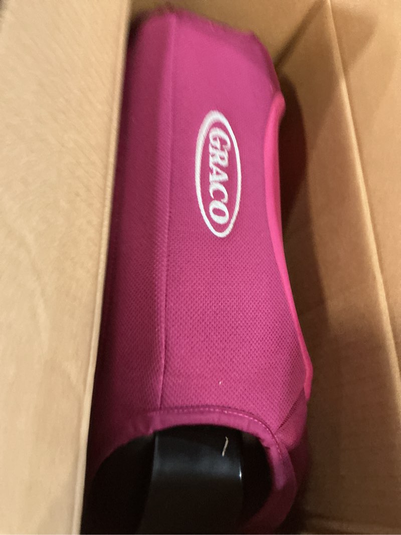 Condition photo showing New/Like New for Graco TurboBooster 2.0 Backless Booster Car Seat, Trisha, Easy to Clean with Halfway Cup Holders pink
