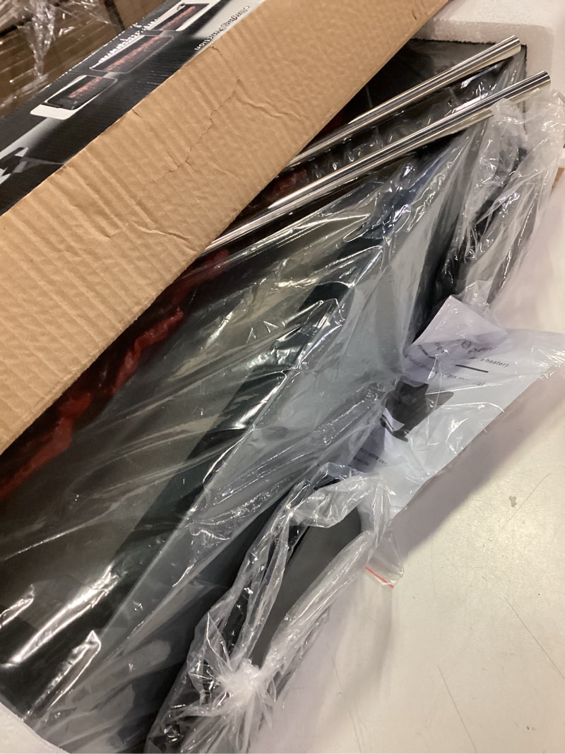 Condition photo showing Good Condition for Electric Fireplace Heater for Indoor Use, Floor or Wall Electric Space Heater, 1500W 3D Flame Effect with Remote Control 12H Timer, Portable Air Conditioning Heater, Easy-Mount for Bedroom Office