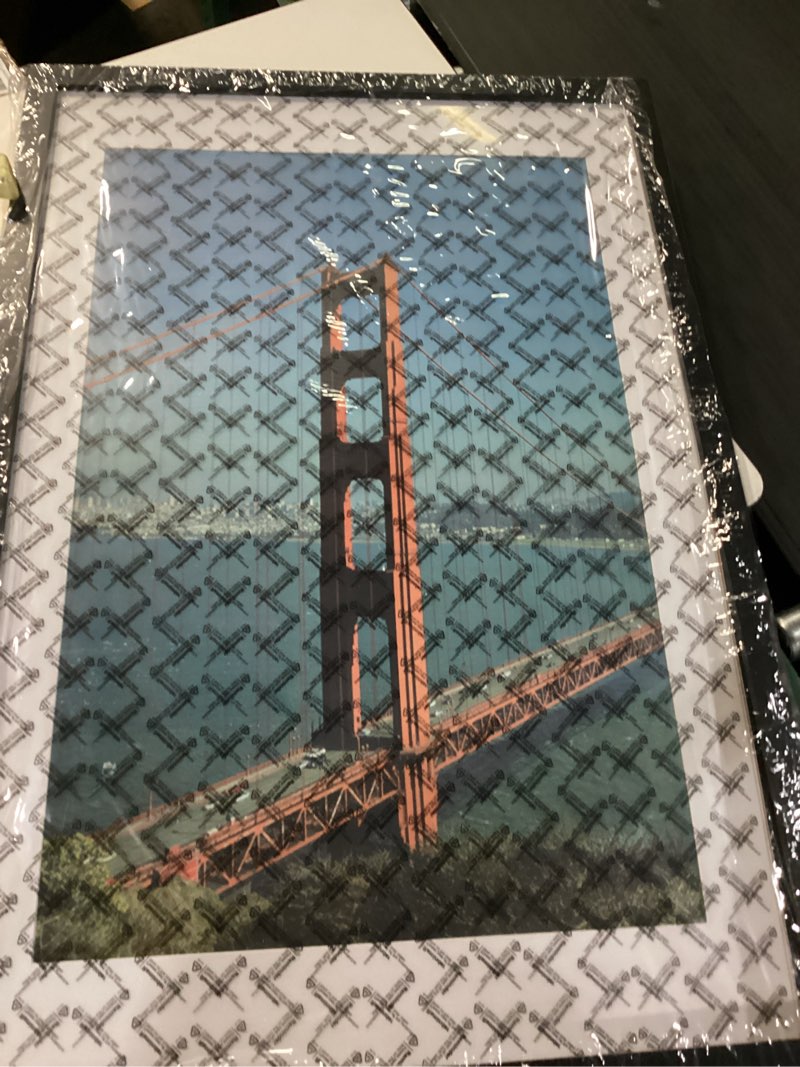 Condition photo showing New/Like New for pealsn 24x36 poster frame set  display pictures 20 x 30 with mat or 24 x 36 without mat, poster frames 24 x 36 inches for wall mounting display, black black 24x36