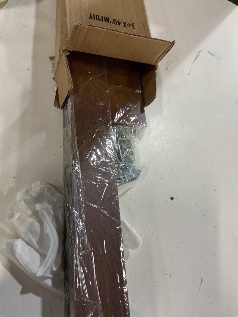 Condition photo showing Good Condition for floating frame for 30x40 stretched canvas paintings, diy metal canvas frame with 1.5" deep floater frame for canvas prints wall art/portrait/landscape living room bedroom decor (walnut) 30x40" walnut brown