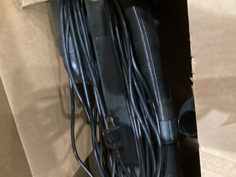 Condition photo showing As Is for eureka powerspeed lightweight powerful upright vacuum cleaner for carpet and hard floor, pet turbo, black,yellow yellow neu181d with pet tool