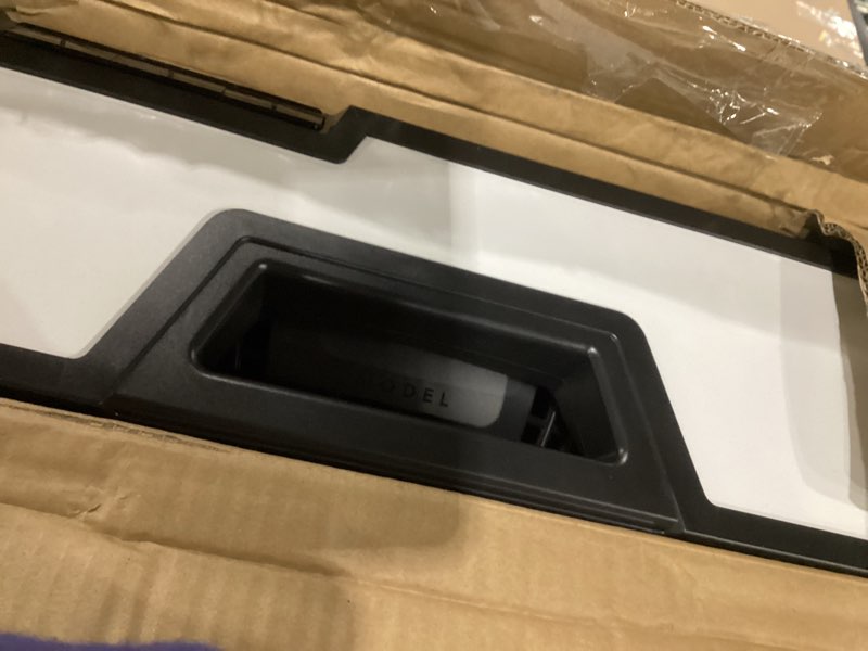 Condition photo showing As Is for vornado model 80 high velocity electric box fan with removable grille, 5 speed settings, powerful airflow, whole room air circulation, quiet operation, cord storage, durable construction, ice white