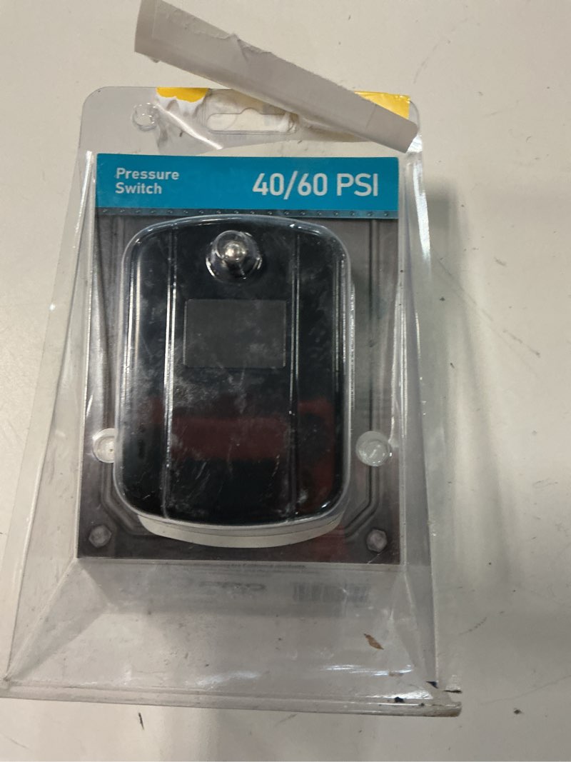 Condition photo showing As Is for h2opro 40/60-psi polyethylene pressure switch
