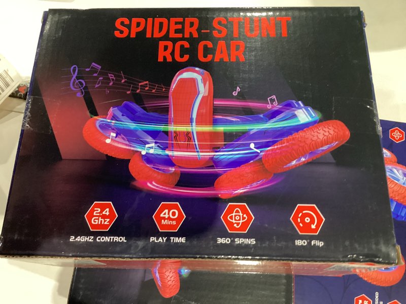 Condition photo showing New/Like New for Remote Control Car, Sunt RC Cars for Kids Boys Girls 4-6 7-12 RTR 4WD with 360 Rotation, Double Sided, LED Lights, Music, 2.4Ghz 4, 2 Rechargable Batteries 40Mins Play Christmas Toy Gifts Kids Edition