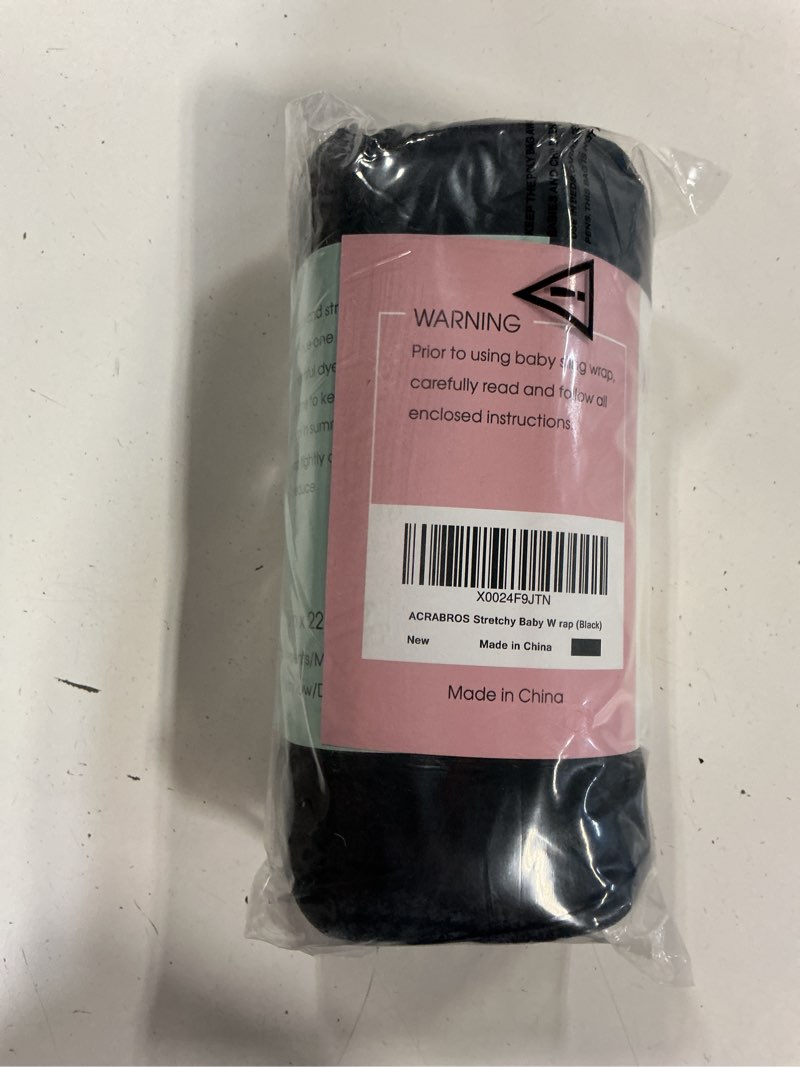 Condition photo showing New/Like New for acrabros baby wrap carrier,hands free baby carrier sling,lightweight,breathable,softness,perfect for newborn infants and babies shower gift,black