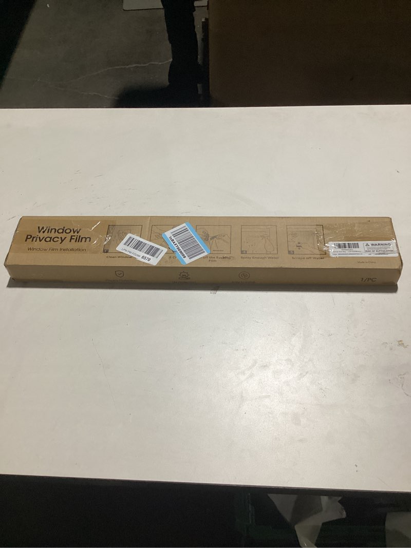 Condition photo showing New/Like New for Coavas One Way Privacy Window Film, Reflective Mirror Glass Tint Home Daytime Heat UV Blocking Security Clings See Out Not in Office Coverings with 3 Tools, 23.6x118.1in Black-silver 23.6 x 118.1 Inch