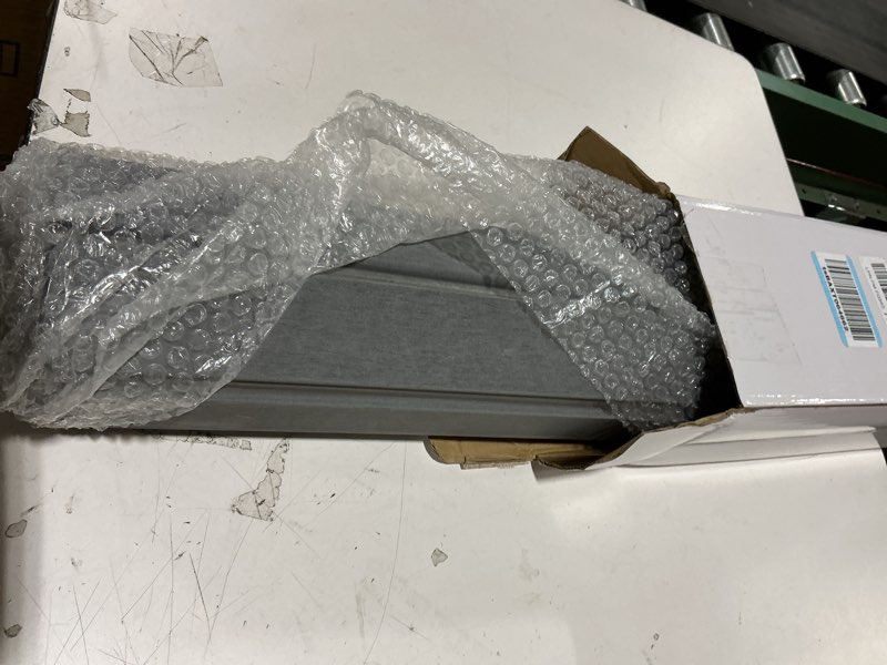 Condition photo showing New/Like New for cuckan foldable stone bath mats for bathroom super absorbent diatomaceous earth bath mat quick dry bath rug drying mats with non slip shower rug tub shower mat dark gray rug 19x31" + 15x22 non-slip mat