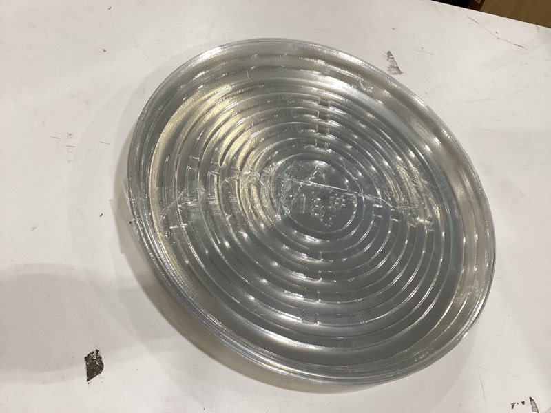 Condition photo showing New/Like New for Multi Pack Clear Plastic Plant Saucers 18 inch Plant Trays for Pots Plant Plate Dish for Indoor Planters Flower Pots Plant Saucer Drip Trays, Bulk