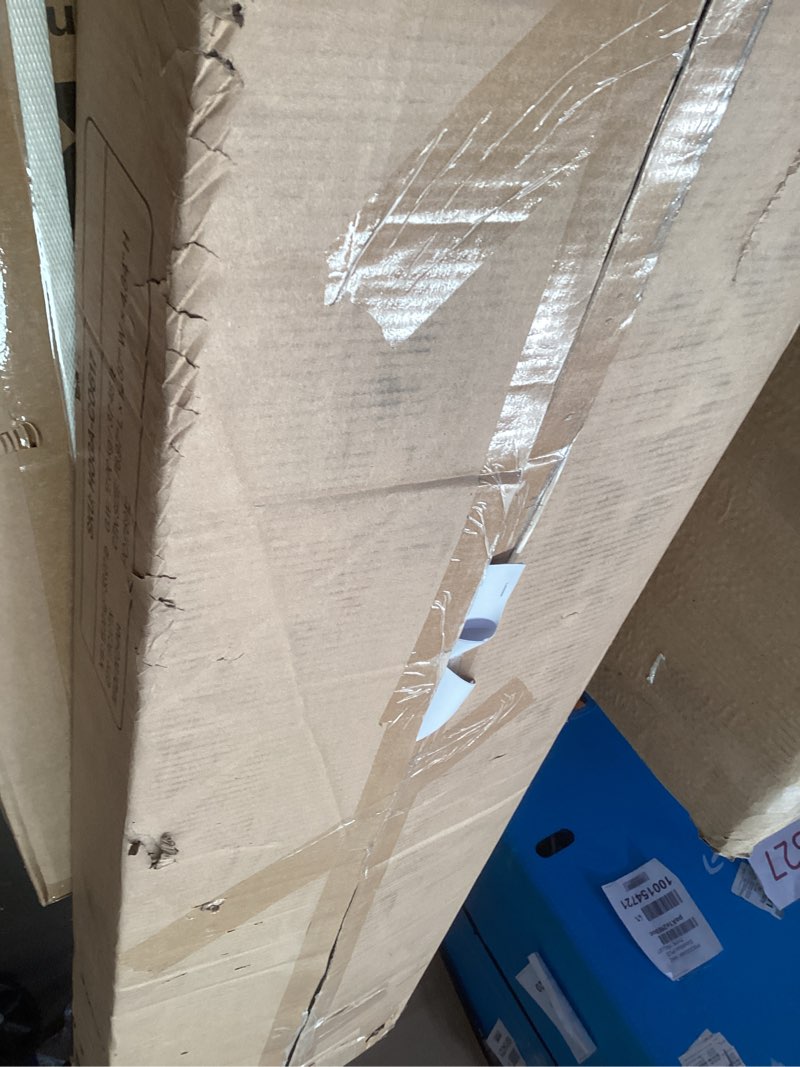 Condition photo showing As Is for Tribesigns 70.9 inchLong Sofa Table, Narrow Console Table Behind Couch for Living Room (White Gold)