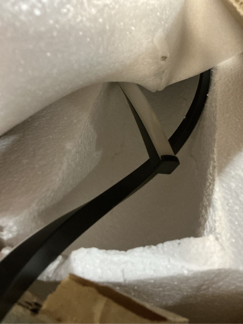 Condition photo showing New/Like New for floor lamp, led modern floor lamps for living room, 2500lm-40w lamps for living room 3color remote dimmable standing lamp, 55" floor lamps for living room bedroom office black spiral lines