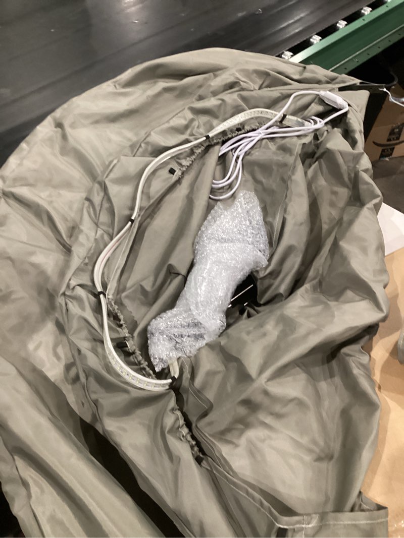 Boat roof with LED lights