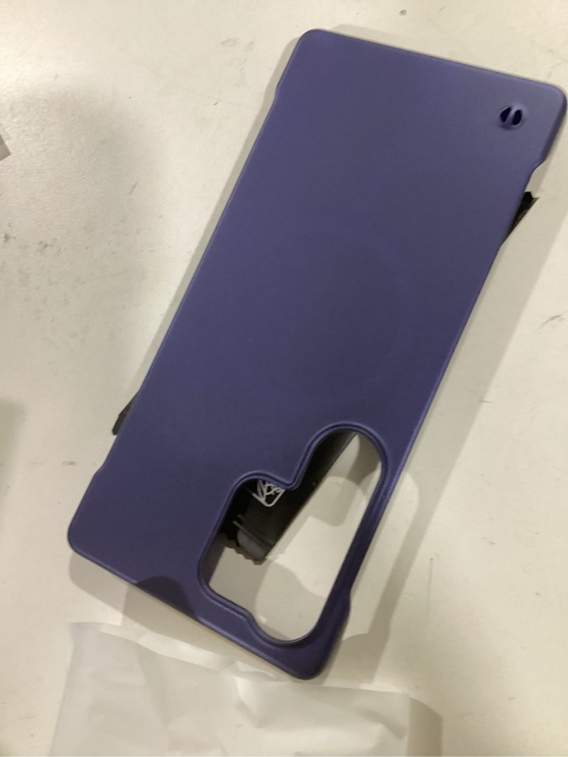 Condition photo showing New/Like New for magnetic ultra thin frosted designed for samsung galaxy s25 ultra frameless case 6.9" slim minimalist lightweight matte hard compatible with magsafe cover protective borderless case-navy blue navy blue galaxy s25 ultra