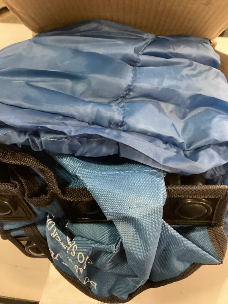 Condition photo showing Good Condition for Regalo My Cot Deluxe Portable Toddler Bed, Includes Sleeping Bag, Navy Blue, W/ Sleeping Bag