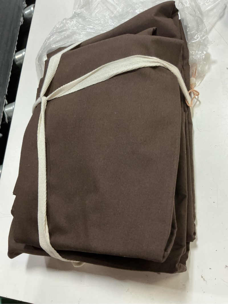 Condition photo showing Good Condition for quince  organic brushed cotton sheet set queen espresso 