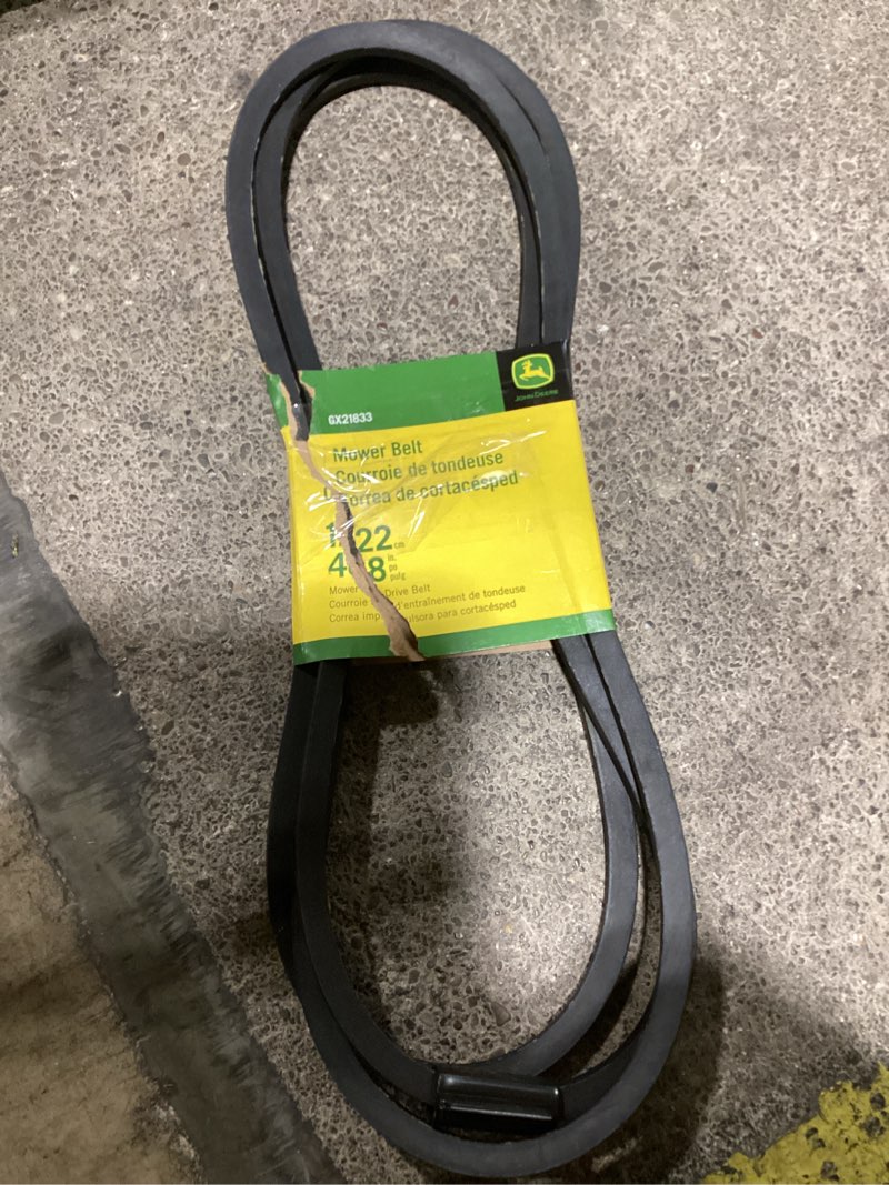 Condition photo showing Good Condition for 48 in. deck drive belt