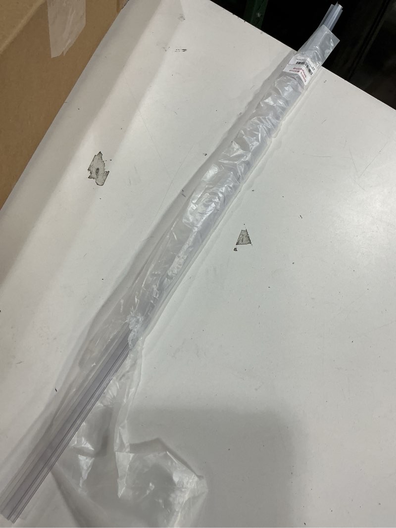 Condition photo showing Good Condition for Frameless Shower Door Bottom Seal Shower Sweep with Drip Rail for 1/4" Glass,36" Long, Vinyl, Clear For 1/4" Glass Bottom Seal