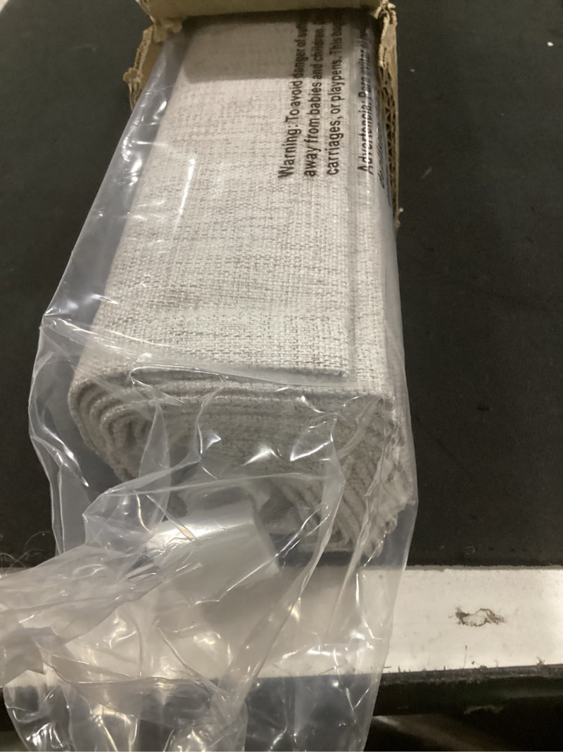 Condition photo showing Good Condition for lazblinds no tools no drill cordless roman shades for windows, blackout thermal insulated uv blocking window blinds, room darkening fabric blinds for indoor windows, 22'' w x 64'' h, grey blackout - grey 22" w × 64" h