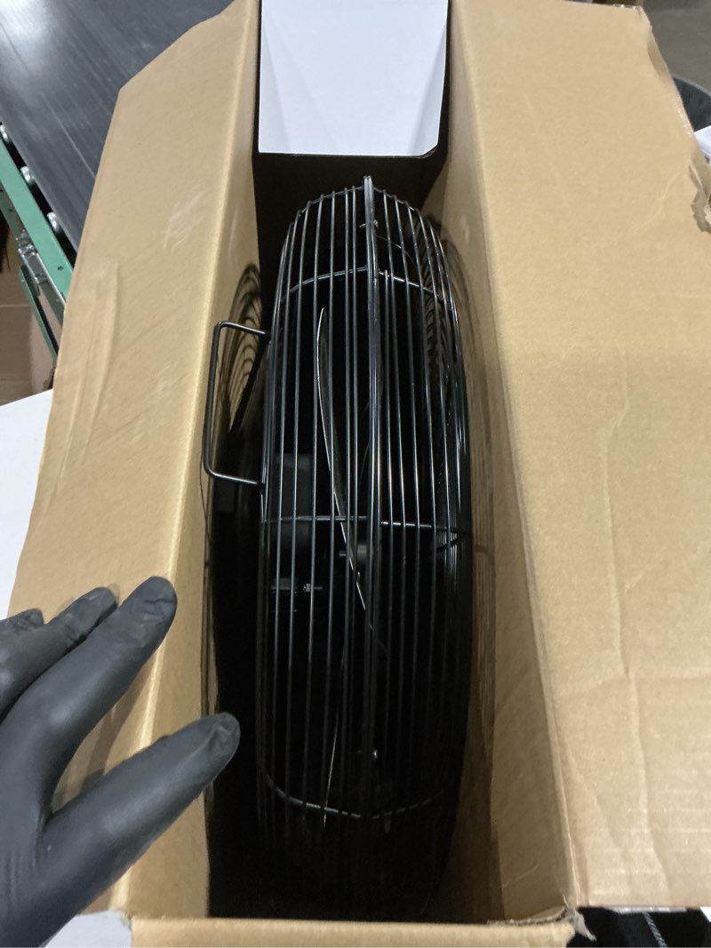 Condition photo showing Good Condition for utilitech 20-in 120-volt 3-speed high velocity indoor black floor fan