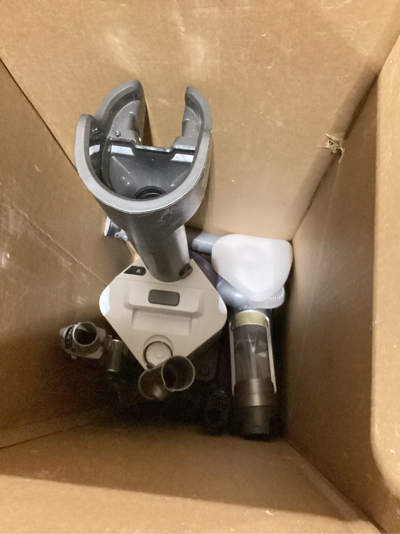 Condition photo showing As Is for Not tested used Shark PowerDetect Pet Plus Clean & Empty Cordless Stick Vacuum & Auto-Empty System, Powerful Suction, HEPA Filtration, Carpet & Hard Floor, Portable, Stick Vacuum for Pet Hair, Dark Gray, IP3253 PowerDetect w/ AutoEmpty (Premium)