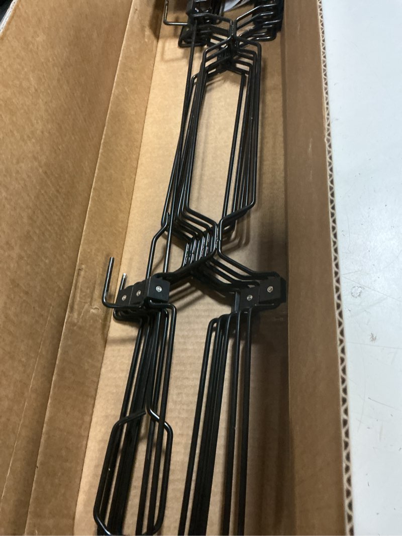 Condition photo showing Good Condition for metal retractable door barrier, front door dog barrier, 28.4" wide x 35" tall, safety pet gate for front door & rv, easy install dog gate, indoor/outdoor, open-angle fit