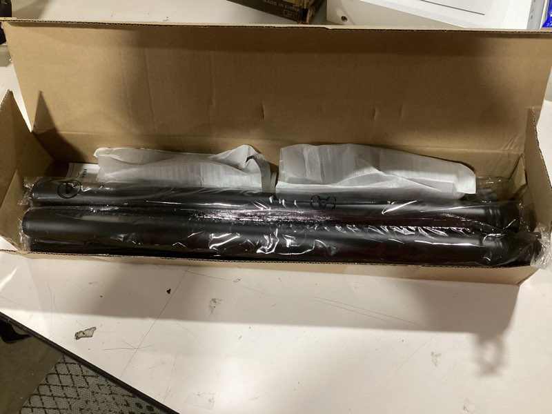 Condition photo showing New/Like New for Curtain Rods for Windows 16 to 76 Inches, Curtain Rod Max Adjustable Length of 88 IN, 1" Diameter Drapery Rods Round Finials, Black, Pack of 1 76" - 1'' rod - 1 Pack Black