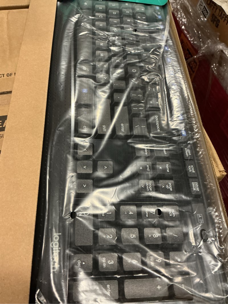 Condition photo showing New/Like New for logitech k345 wireless keyboard - full-sized keyboard with palm rest, 2.4 ghz wireless usb receiver - for pc, laptop keyboard 1 pack