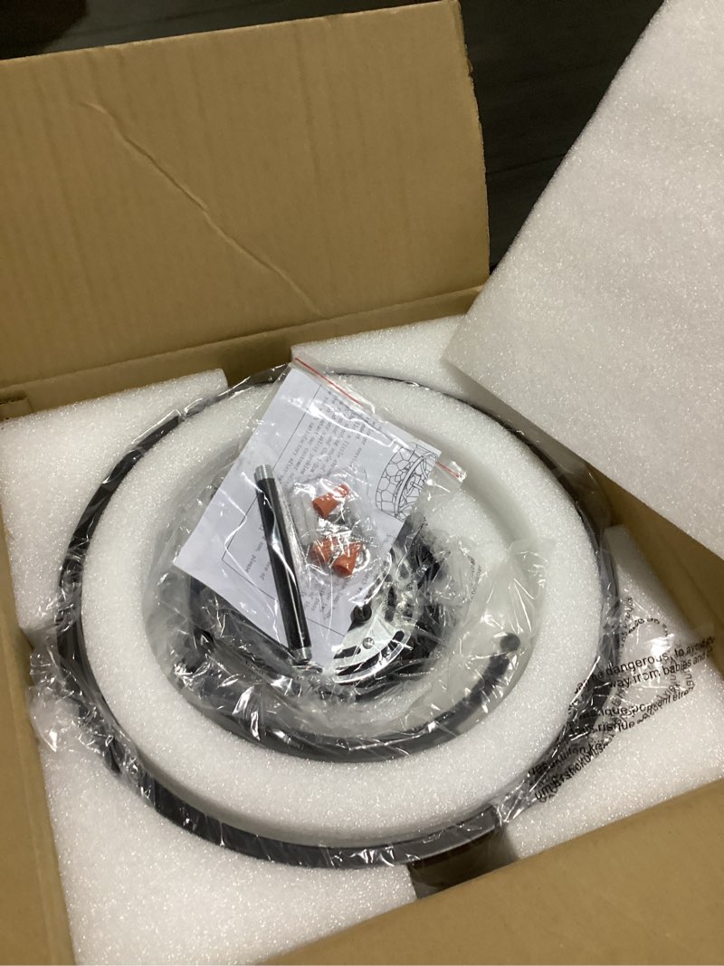 Condition photo showing New/Like New for 11.81" black semi flush mount ceiling light modern glass light fixture industrial hallway lights 3-light close to ceiling light fixtures for entryway bedroom kitchen dining room laundry room lighting clear glass black