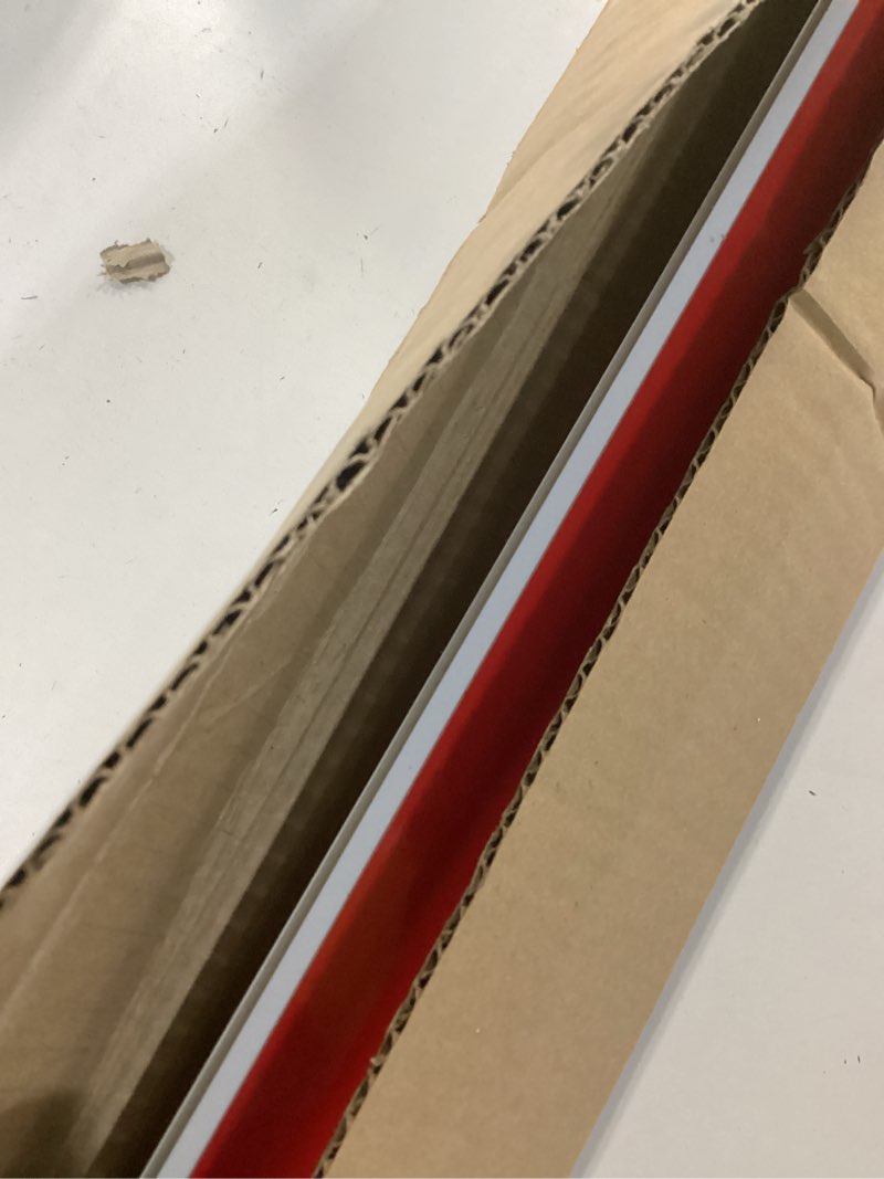 Condition photo showing Good Condition for light blocking strips for window shades and blinds, 100% blackout window light blocker for blinds, pvc side tracks light blocker for bedroom(white, 58", 2pcs) white-2pcs 2pcs