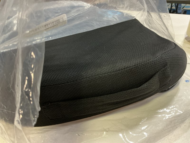 Condition photo showing Good Condition for everlasting comfort doctor recommended memory foam seat cushion for office chairs & car - ergonomic office desk accessories - cushions for tailbone pain relief, sciatica (black cooling, large) 04. black cooling gel large