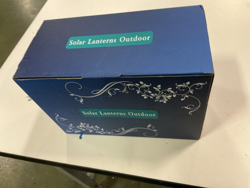 Condition photo showing New/Like New for 2 Pack Butterfly Swarm Solar Lanterns Outdoor Waterproof Birthdays Gifts for Women Mom Grandma Metal Hanging Hollow Out Garden Decorative Solar LED Light for Yard, Patio, Lawn, Porch, Backyard