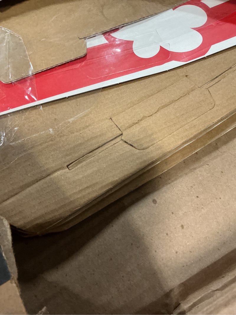 Condition photo showing Good Condition for giant popcorn box prop circus theme party decorations 3d popcorn decorations boxes large carnival decorations red & white striped pop corn stand-up for theater movie night camera party decorations