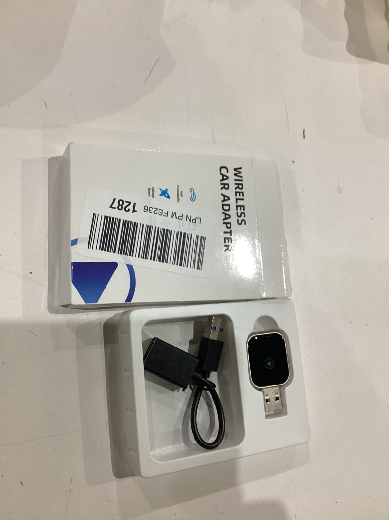 Condition photo showing Good Condition for mini carplay wireless adapter for apple iphone - converts wired to wireless carplay adapter, carplay dongle stick for apple wired carplay cars & for iphone ios 10+, usb & type-c, plug & play aluminum