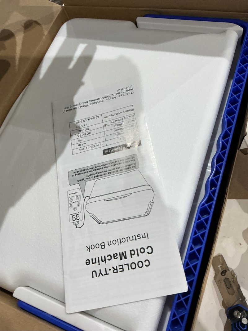 Condition photo showing Good Condition for cold therapy machine, built-in 3000mah battery, cold therapy for knee replacement, ice machine for knee after surgery, cryotherapy systems suitable for home use,