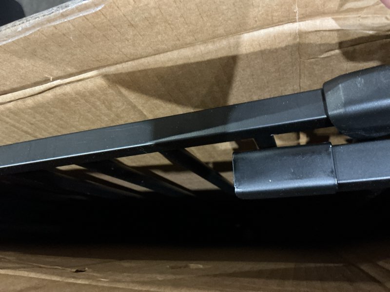 Condition photo showing As Is for babelio baby gate for doorways and stairs, pressguard p7 auto close dog gate, 36" tall easy install pressure mounted, fits for 29-43" doorway, safety gate door for child and pet, black black 36"tall 29"-43" wide