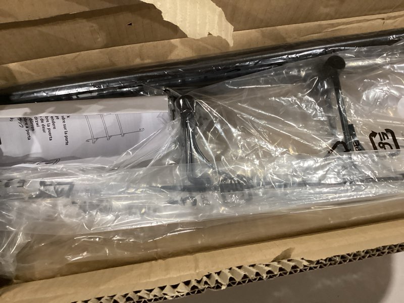 Condition photo showing Good Condition for amazon basics over the door towel rack with hooks, 19.3w x 6.6d x 24.8h inch, black 19.3wx6.6dx24.8h inch black