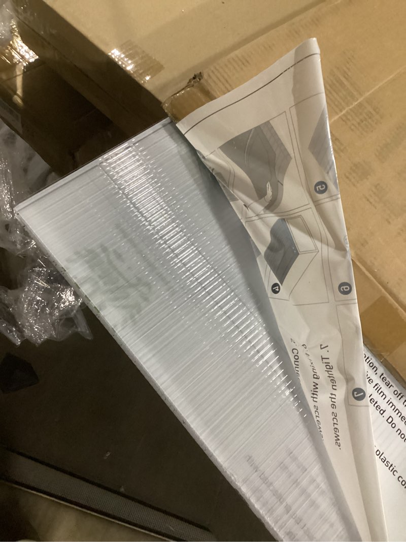 Condition photo showing Good Condition for UMIG 6 PCS 4'x 2'x 0.24'' Polycarbonate Greenhouse Panels, Twin-Wall Waterproof UV Protected Corrugated Plastic Roof Panels Sheets, Clear Replacement Panels for Greenhouse, Outdoor, Plant